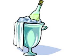 Sticker Custom Preview Image #062352 Food Drink Drinks Alcoholic Champagne Bucket2