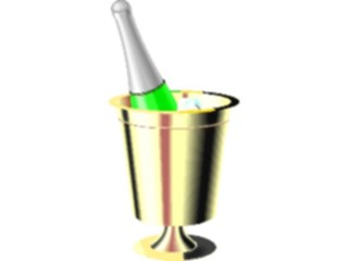 Sticker Custom Preview Image #062353 Food Drink Drinks Alcoholic Champagne Bucket3