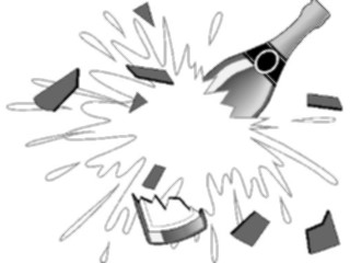 Sticker Custom Preview Image #062362 Food Drink Drinks Alcoholic Champagne Exploding1