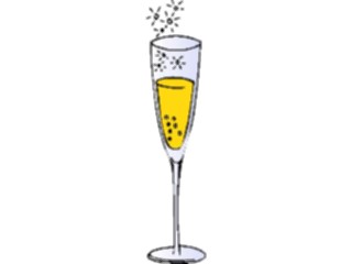 Sticker Custom Preview Image #062377 Food Drink Drinks Alcoholic Champagne Glass06