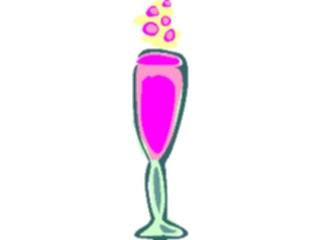 Sticker Custom Preview Image #062378 Food Drink Drinks Alcoholic Champagne Glass07