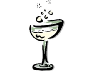 Sticker Custom Preview Image #062385 Food Drink Drinks Alcoholic Champagne Glass13