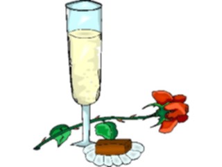 Sticker Custom Preview Image #062386 Food Drink Drinks Alcoholic Champagne Glass14