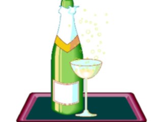 Sticker Custom Preview Image #062387 Food Drink Drinks Alcoholic Champagne Glass2