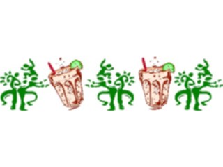 Sticker Custom Preview Image #062422 Food Drink Drinks Alcoholic Cocktail Border