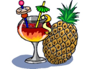 Sticker Custom Preview Image #062490 Food Drink Drinks Alcoholic Tropical Cocktail10