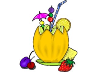 Sticker Custom Preview Image #062497 Food Drink Drinks Alcoholic Tropical Cocktail17