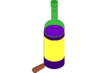 Sticker Custom Preview Image #062521 Food Drink Drinks Alcoholic Wine Bottle21
