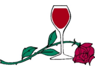 Sticker Custom Preview Image #062604 Food Drink Drinks Alcoholic Wine Rose