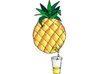 Sticker Custom Preview Image #062797 Food Drink Drinks Non Alcoholic Juice Pineapple