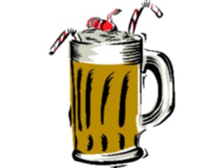 Sticker Custom Preview Image #062832 Food Drink Drinks Non Alcoholic Root Beer Float2