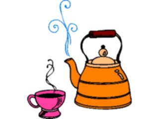 Sticker Custom Preview Image #062882 Food Drink Drinks Non Alcoholic Tea Kettle Cup