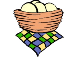 Sticker Custom Preview Image #062892 Food Drink Eggs Basket