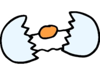Sticker Custom Preview Image #062931 Food Drink Eggs Egg Cracked2