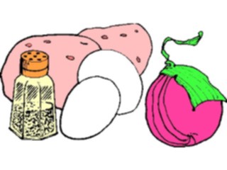 Sticker Custom Preview Image #062954 Food Drink Eggs Eggs Potatoes