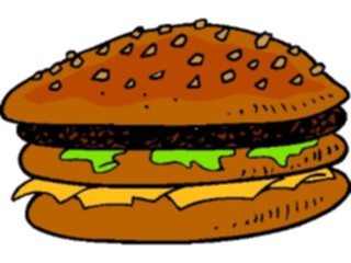 Sticker Custom Preview Image #063066 Food Drink Fast Food Cheeseburger06