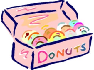 Sticker Custom Preview Image #063145 Food Drink Fast Food Doughnuts1