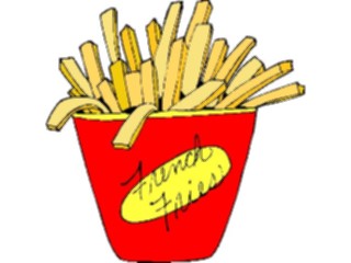 Sticker Custom Preview Image #063170 Food Drink Fast Food French Fries13