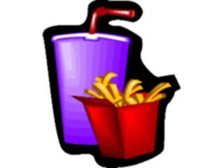 Sticker Custom Preview Image #063176 Food Drink Fast Food French Fries Drink