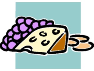 Sticker Custom Preview Image #063179 Food Drink Fast Food Grapes Cheese