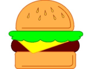 Sticker Custom Preview Image #063191 Food Drink Fast Food Hamburger09