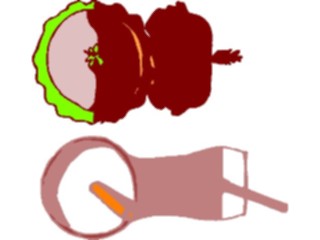 Sticker Custom Preview Image #063219 Food Drink Fast Food Hamburger Meal3