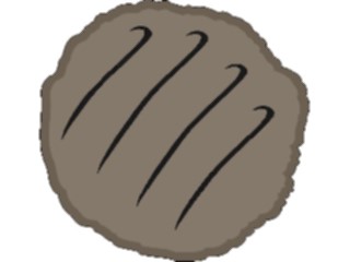 Sticker Custom Preview Image #063221 Food Drink Fast Food Hamburger Patty