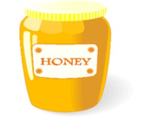 Sticker Custom Preview Image #063223 Food Drink Fast Food Honey Jar2