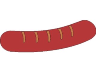 Sticker Custom Preview Image #063235 Food Drink Fast Food Hot Dog01