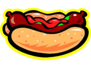 Sticker Custom Preview Image #063245 Food Drink Fast Food Hot Dog11