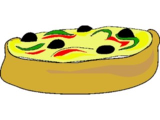 Sticker Custom Preview Image #063393 Food Drink Fast Food Pizza Deep Dish