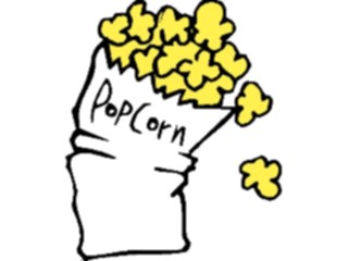 Sticker Custom Preview Image #063398 Food Drink Fast Food Popcorn03