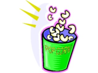 Sticker Custom Preview Image #063405 Food Drink Fast Food Popcorn10