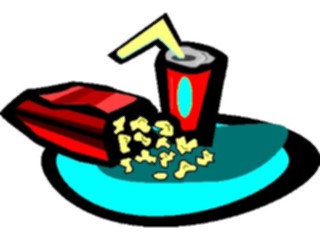 Sticker Custom Preview Image #063414 Food Drink Fast Food Popcorn Drink1