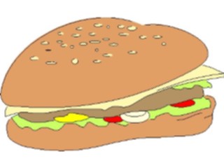 Sticker Custom Preview Image #063445 Food Drink Fast Food Sandwich01