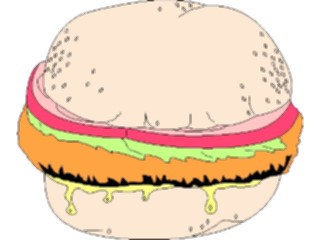 Sticker Custom Preview Image #063447 Food Drink Fast Food Sandwich03