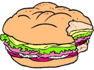 Sticker Custom Preview Image #063448 Food Drink Fast Food Sandwich04