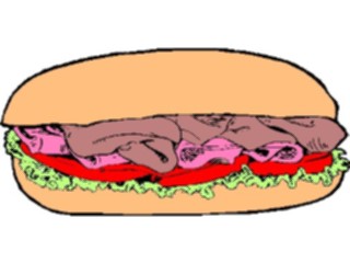 Sticker Custom Preview Image #063449 Food Drink Fast Food Sandwich05