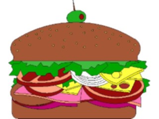 Sticker Custom Preview Image #063452 Food Drink Fast Food Sandwich08