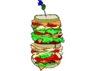 Sticker Custom Preview Image #063453 Food Drink Fast Food Sandwich09