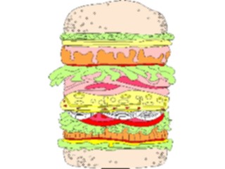 Sticker Custom Preview Image #063464 Food Drink Fast Food Sandwich Dagwood1