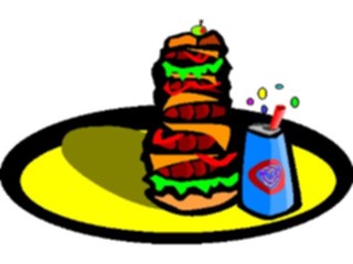 Sticker Custom Preview Image #063465 Food Drink Fast Food Sandwich Dagwood2