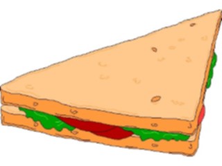 Sticker Custom Preview Image #063467 Food Drink Fast Food Sandwich Half1