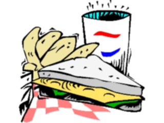 Sticker Custom Preview Image #063469 Food Drink Fast Food Sandwich Meal