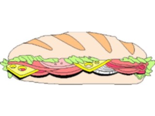 Sticker Custom Preview Image #063479 Food Drink Fast Food Sandwich Submarine02