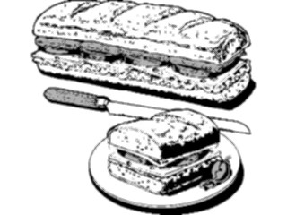 Sticker Custom Preview Image #063480 Food Drink Fast Food Sandwich Submarine03