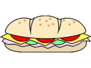 Sticker Custom Preview Image #063485 Food Drink Fast Food Sandwich Submarine08