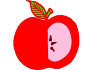 Sticker Custom Preview Image #063619 Food Drink Fruits Apple Bitten5