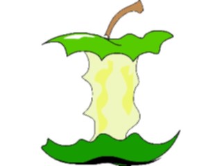 Sticker Custom Preview Image #063624 Food Drink Fruits Apple Core3