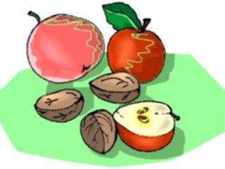 Sticker Custom Preview Image #063656 Food Drink Fruits Apples Nuts